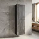 Customised Kiama Tall Boy Cabinet - Dark Grey - 400L x 300D x 1350H mm - 2 Doors