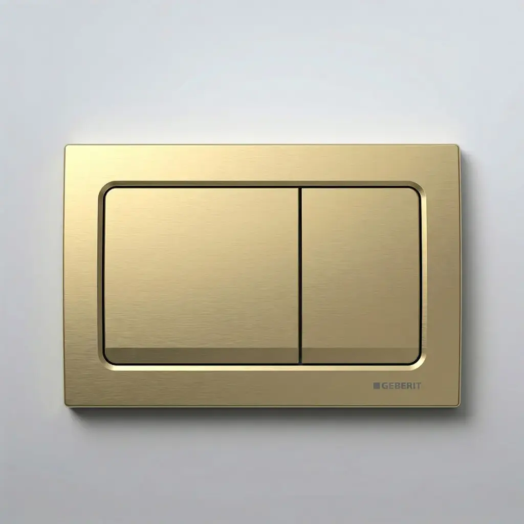Geberit Alpha01 Square Button Brass