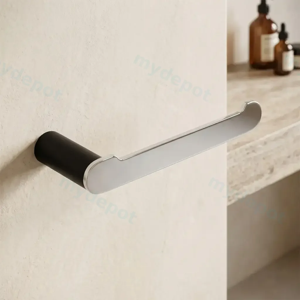 [41763] RUSHY Series Black&Chrome Toilet Paper Holder