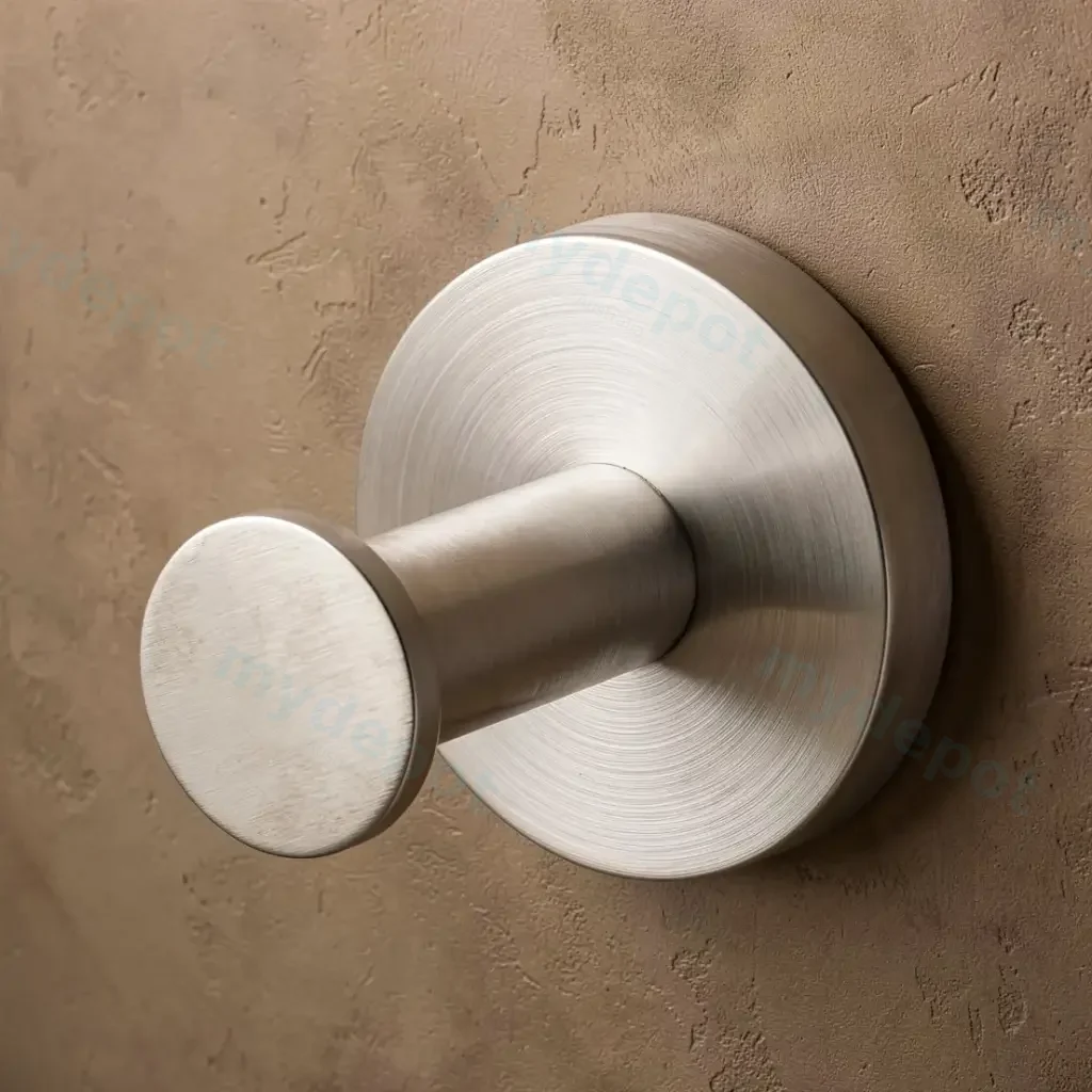 [41864] LUCID PIN Series Brushed Nickel Robe Hook
