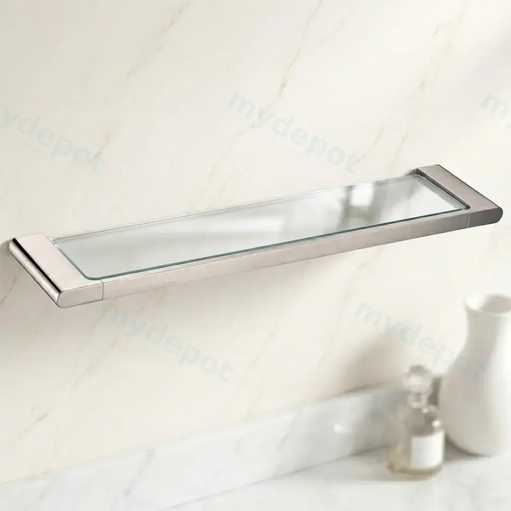 [41918] VOG Series Brushed Nickel Glass Shelf
