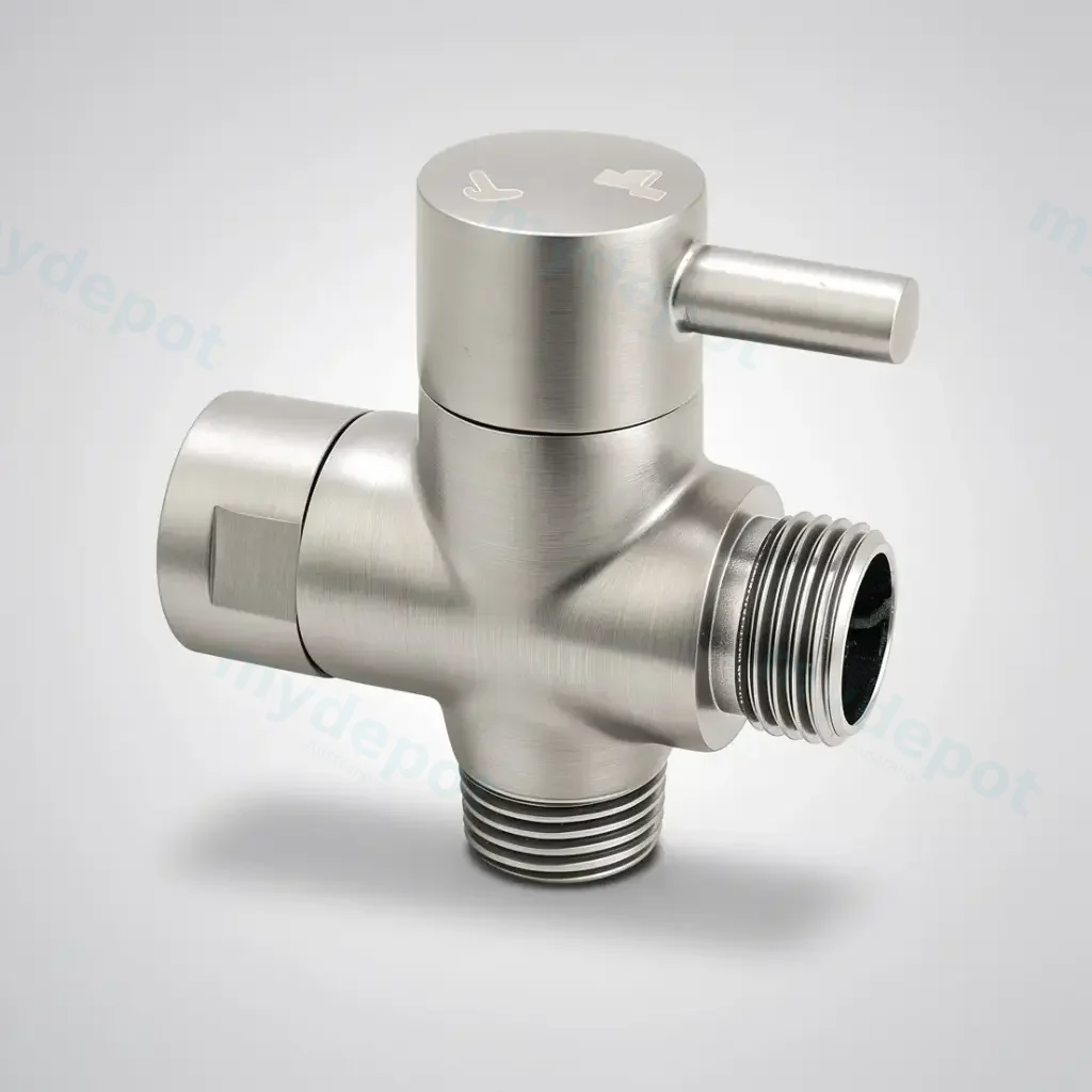 [42007] Brushed Nickel Brass Bidet Diverter