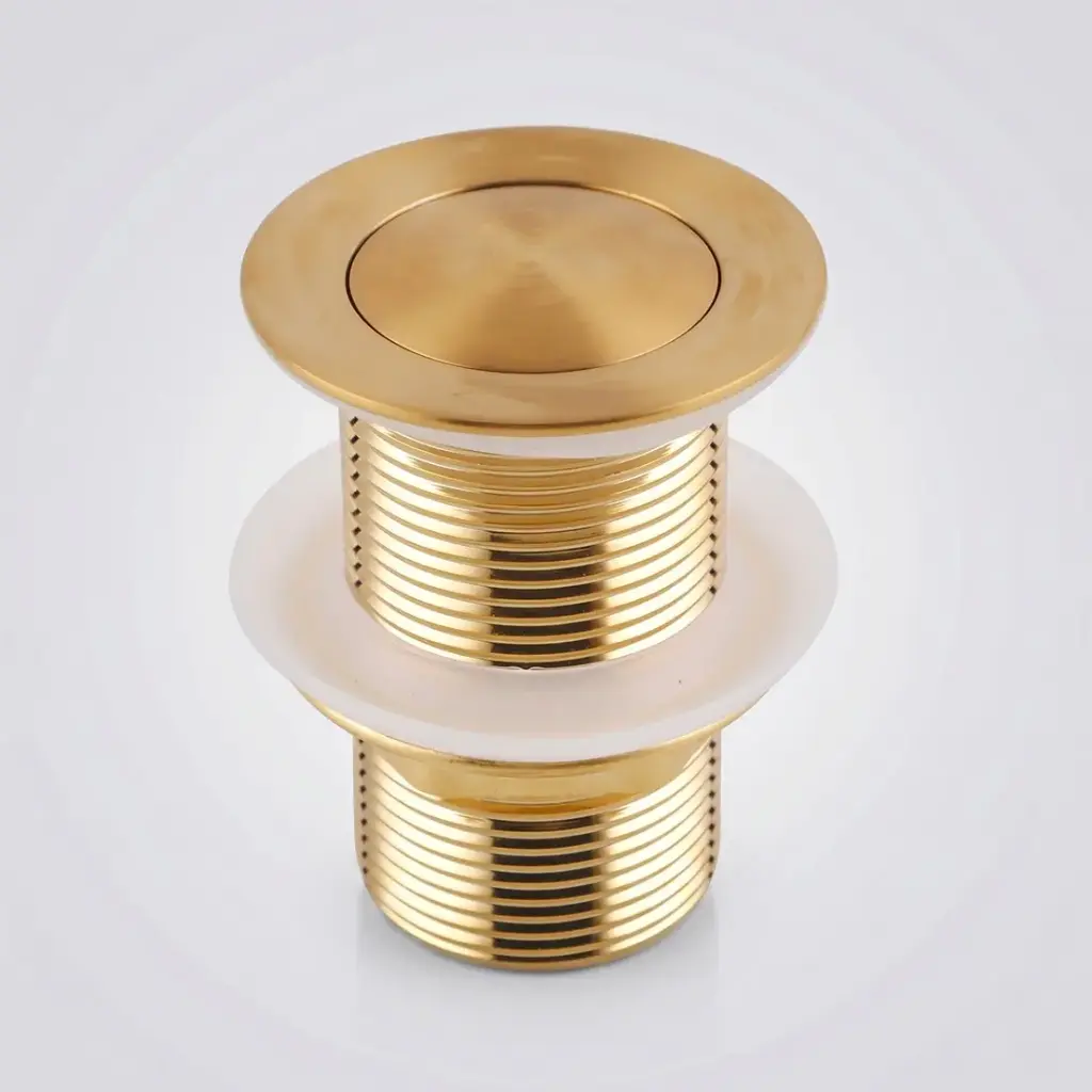 [42098] 32/40mm Brushed Brass Basin Pop Up Waste Without Overflow(Brass)