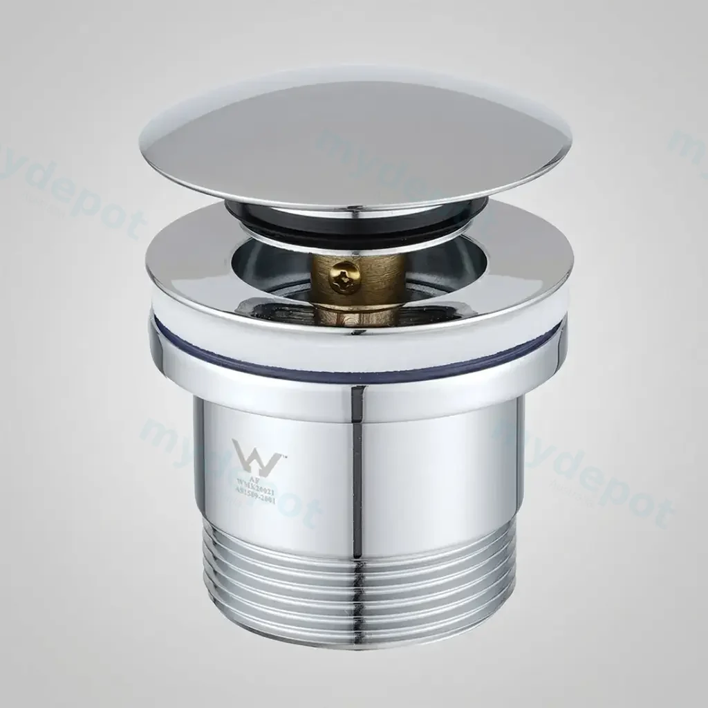 [42099] Chrome Brass Universal Basin/Bathtub Pop Up Waste