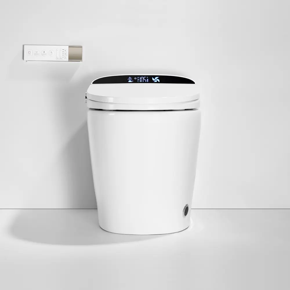 675*395*495mm White Free Arrangement Instant Heating Smart Toilet