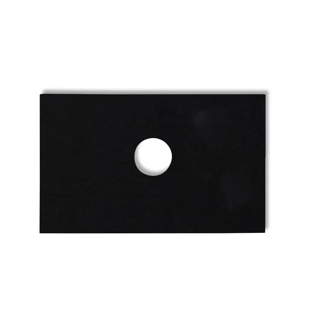 [50700] 755x465x15mm Balck Zero Silica Quartz Square Corner Stone Top
