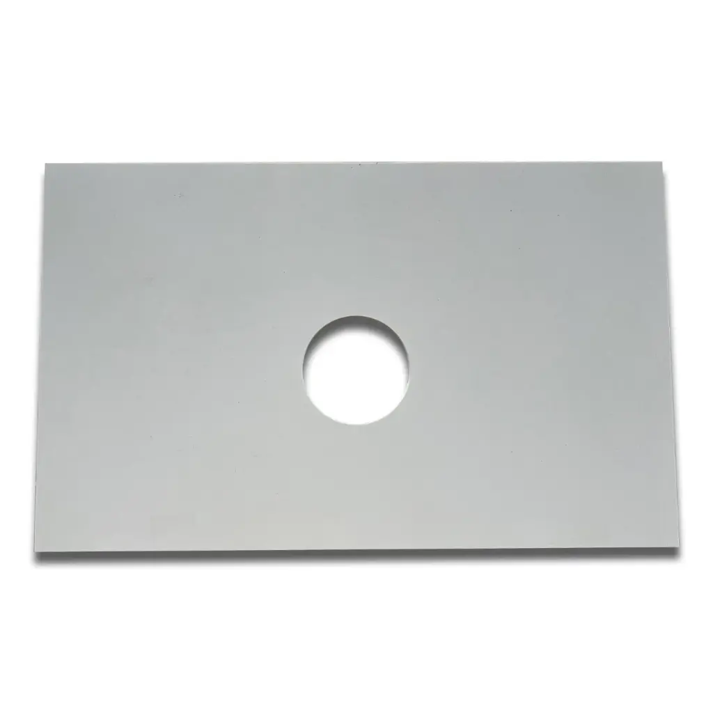 [50702] 755x465x15mm Luna White Zero Silica Quartz Square Corner Stone Top